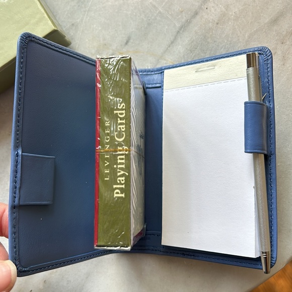NIB Levenger Leather Playing Card Set - Picture 4 of 5